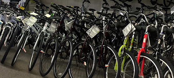 Line of Bikes